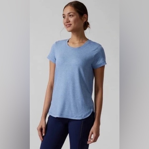 Athleta Uptempo Tee / Quarry Blue Cottage Blue - Picture 1 of 2